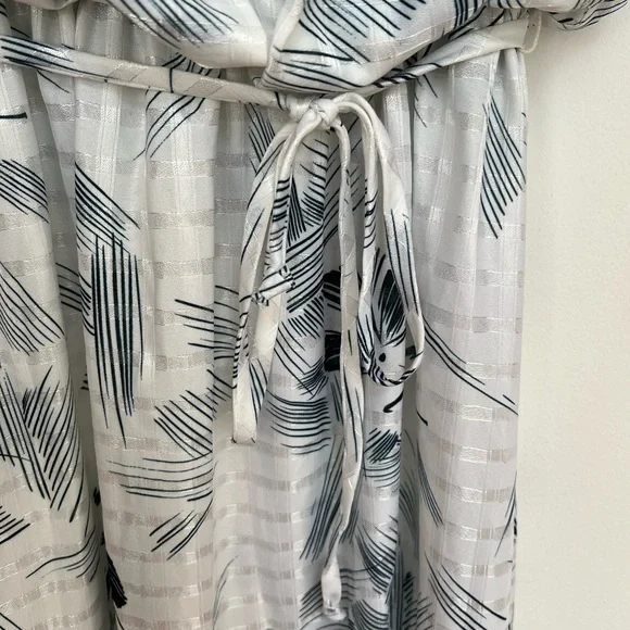 ENCORE (NWT sz 10) vintage 90s deadstock belted secretary floral midi dress - Picture 6 of 11